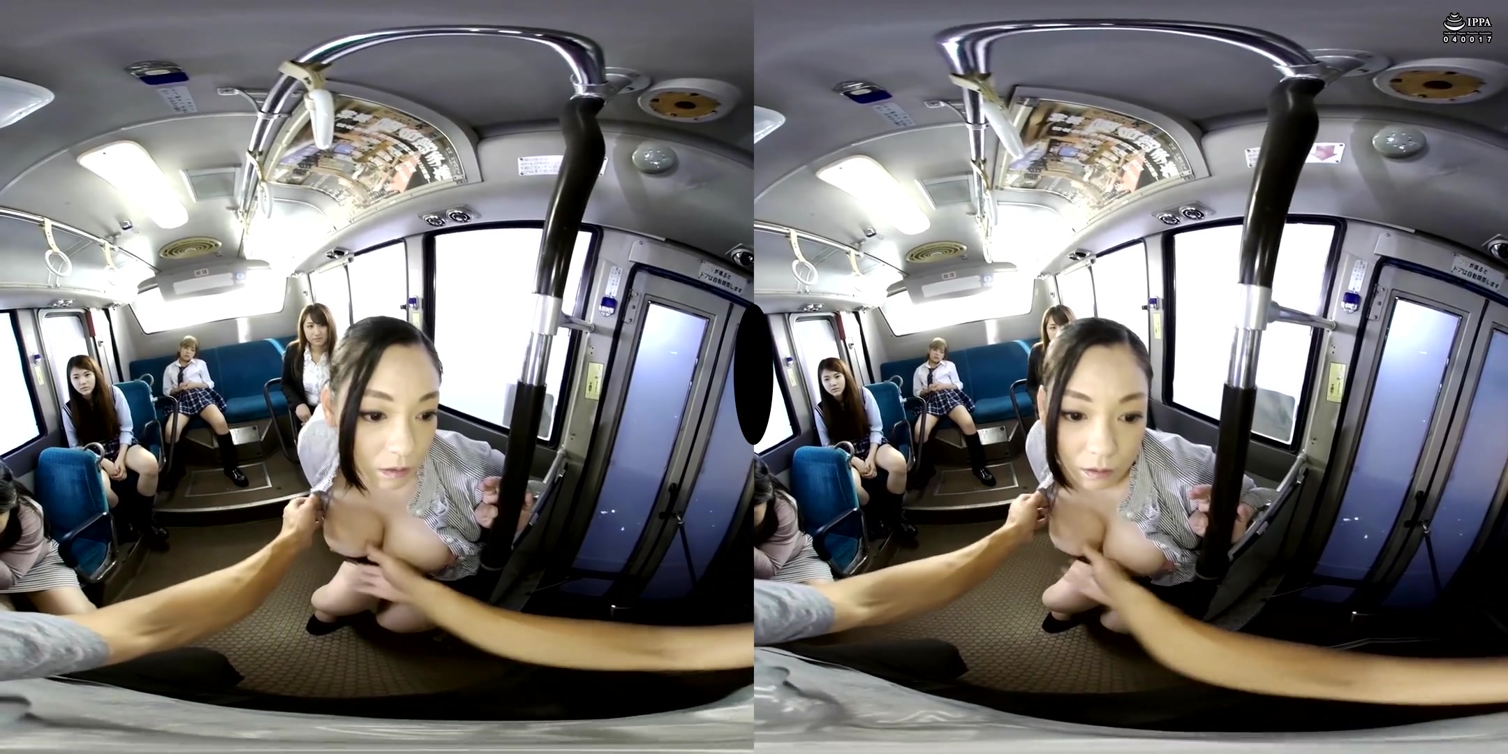 Yui Hatano & Mikako Abe in Yui Hatano and Mikako Abe Stop the Time on a Bus VR 1 - PetersMAX