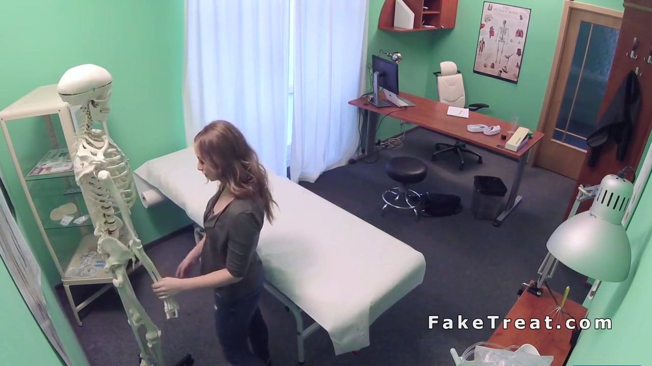Petite Brunette Sucks And Fucks Doctor