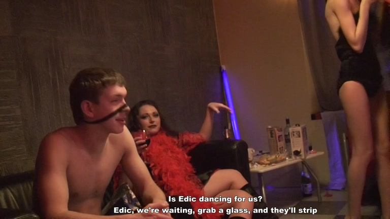 Sexy students 18+ celebrate Halloween scene 3