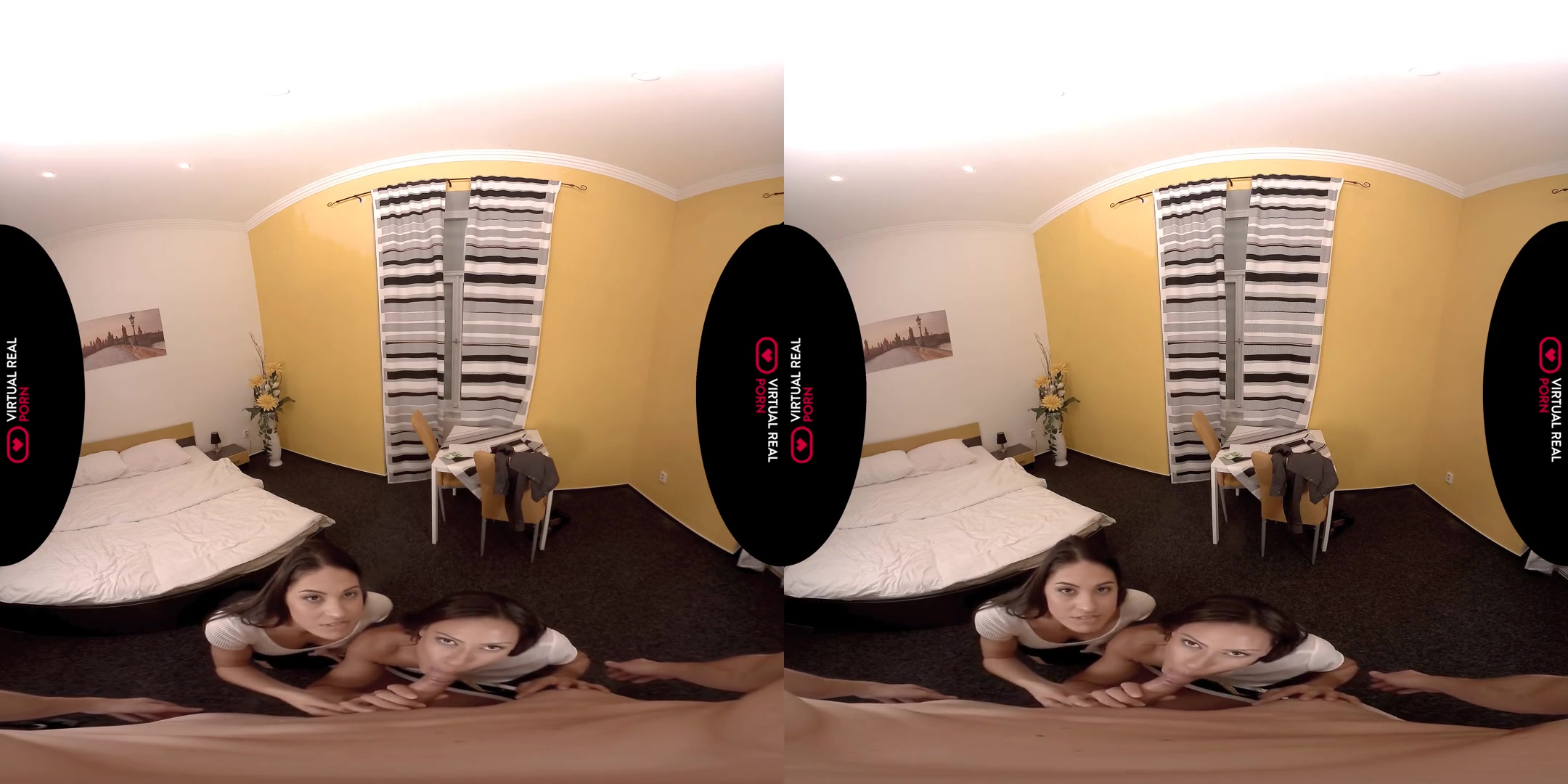 Carolina Abril & Cassie Del Isla in Sex--Porter - VirtualRealPorn