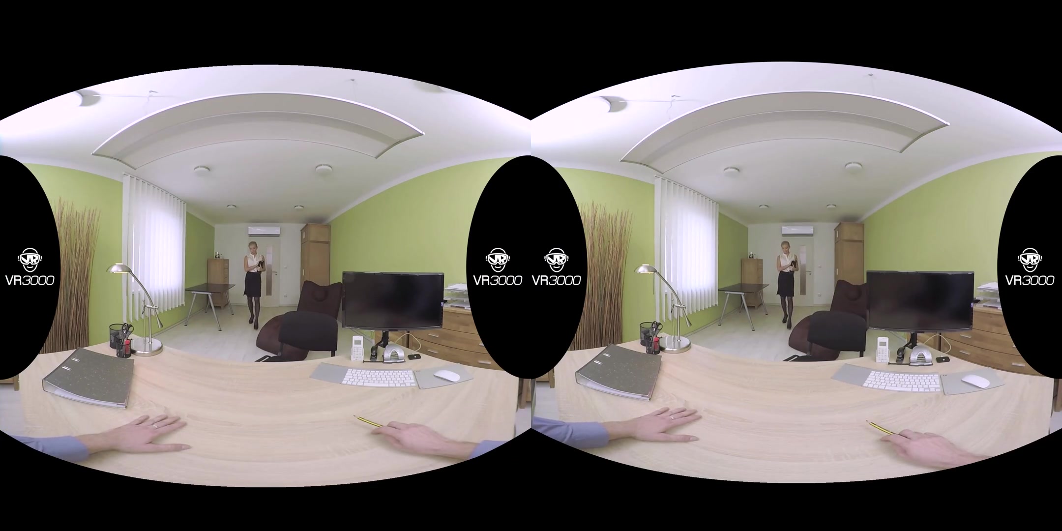 Cayla Lyons in The Horny Secretary - VR3000