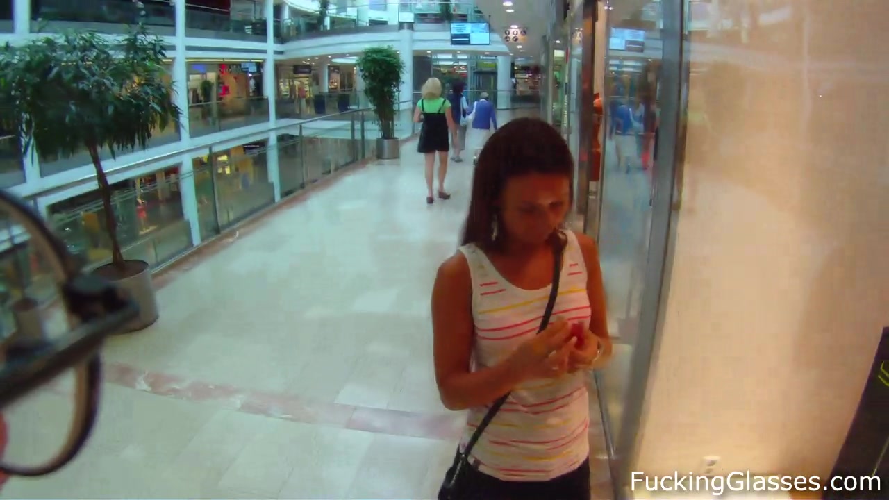 Fucking Glasses - Sweet strawberry fuck in a WC