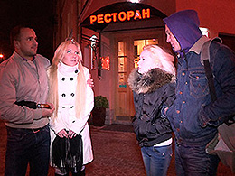 Angie Koks & Yan & Brian & Dulsineya in Girls Fucked After A Romantic Dinner - YoungSexParties
