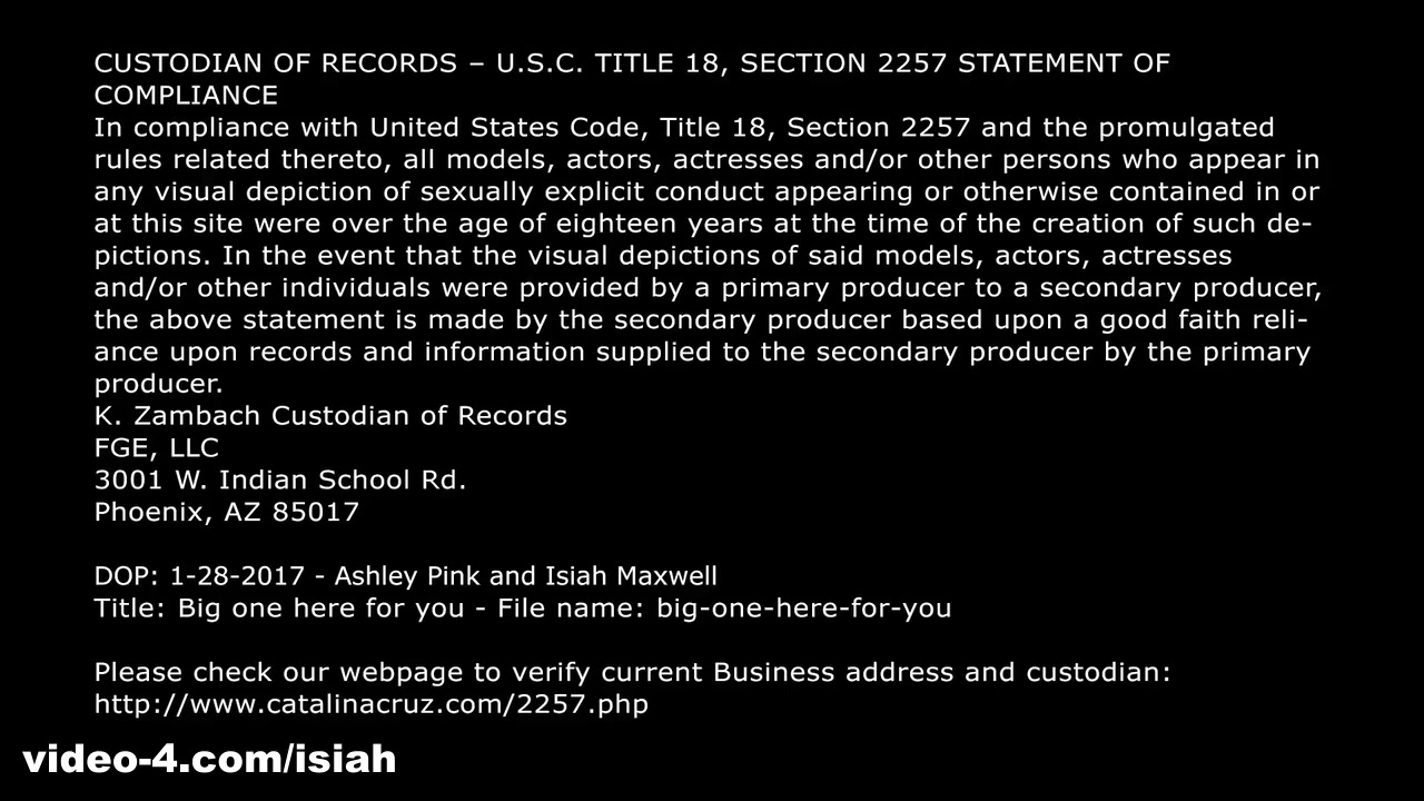 Big one here for you - Isiah Maxwell XXX