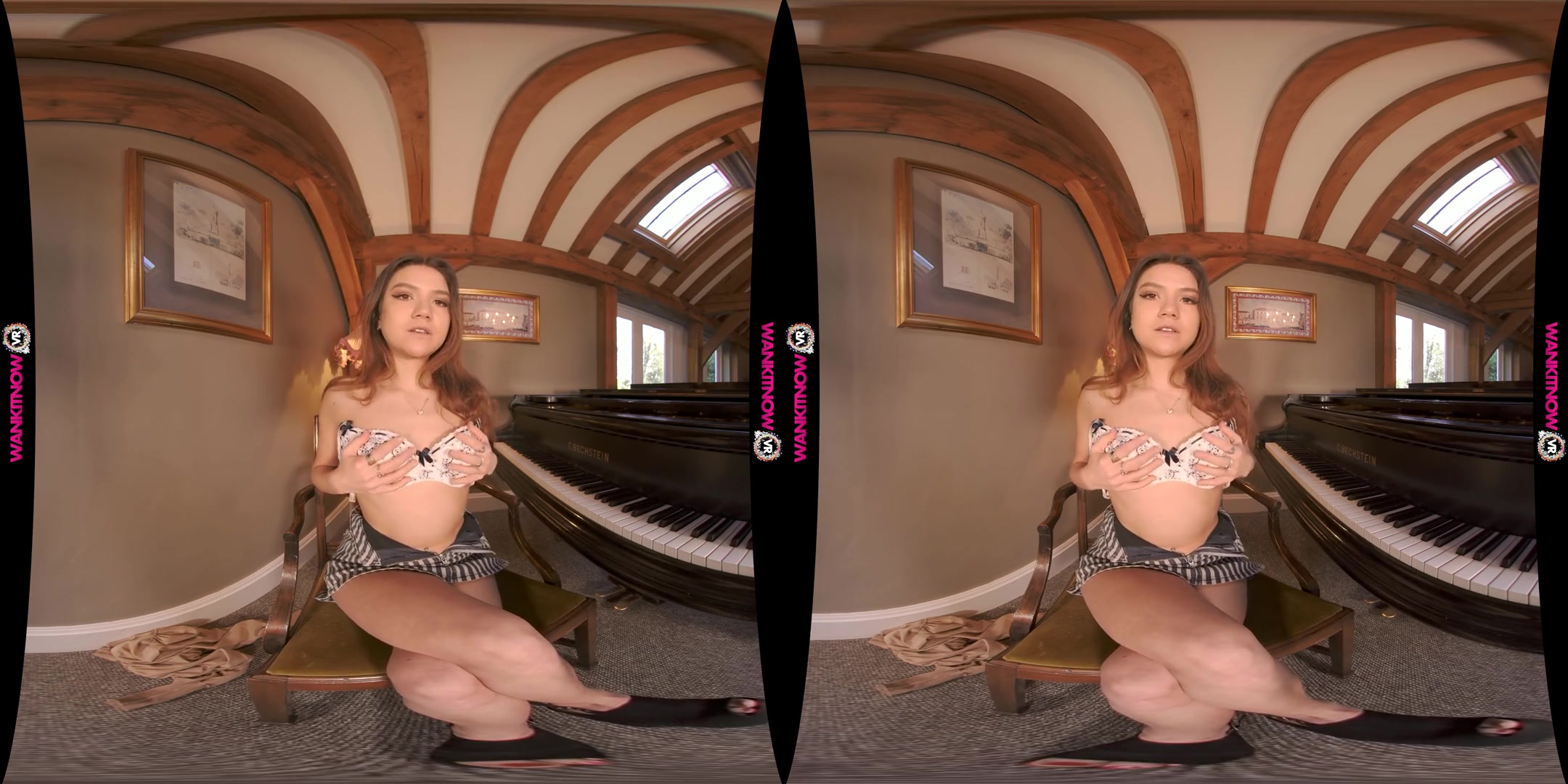Horny Company - Sexy Piano Lesson with a teen 18+ Goddess
