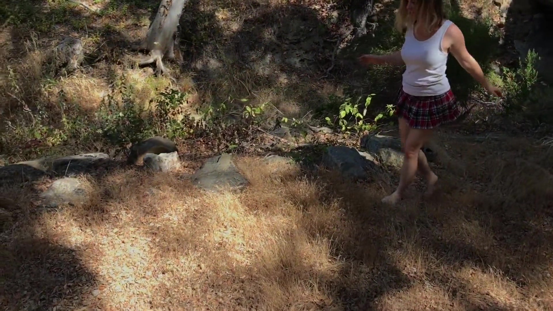 Girl Gets Her Ball From The Neighbor And Gets A Good Balling