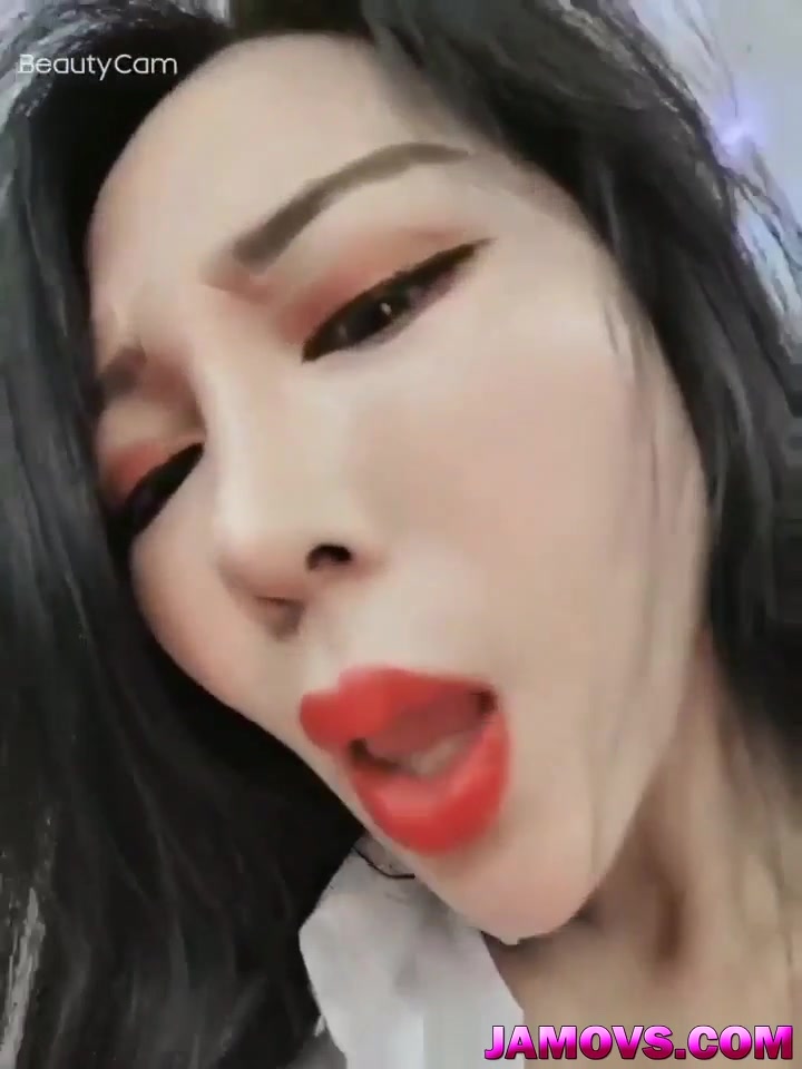Beautiful Asian Babe Playing On Camera