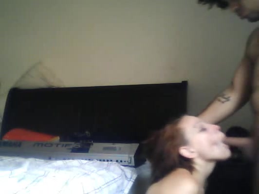 Brown-haired girl invited a special guest for her webcam show