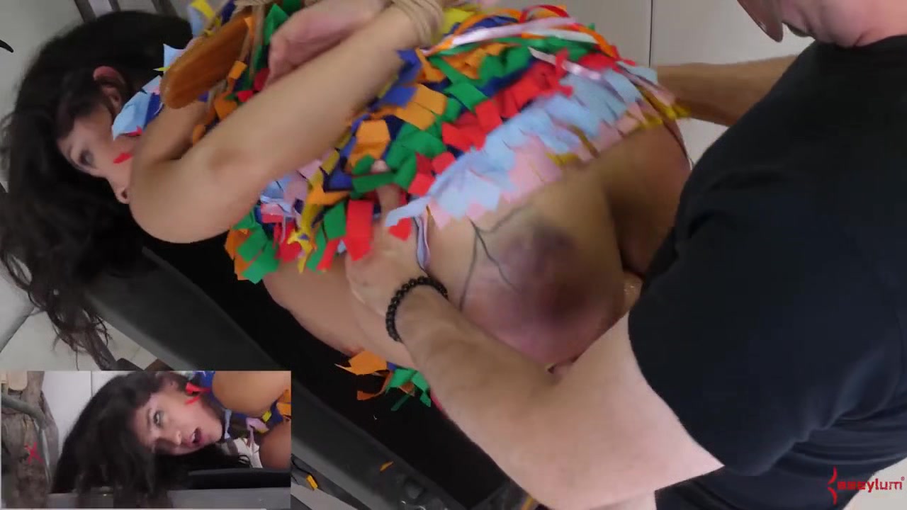 Anally rammed sub Xaya mouth fucked