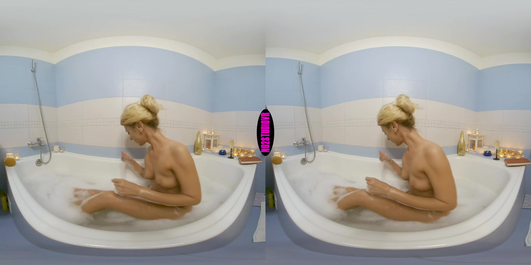 Bubble Bath Dildo Fun - No2StudioVR