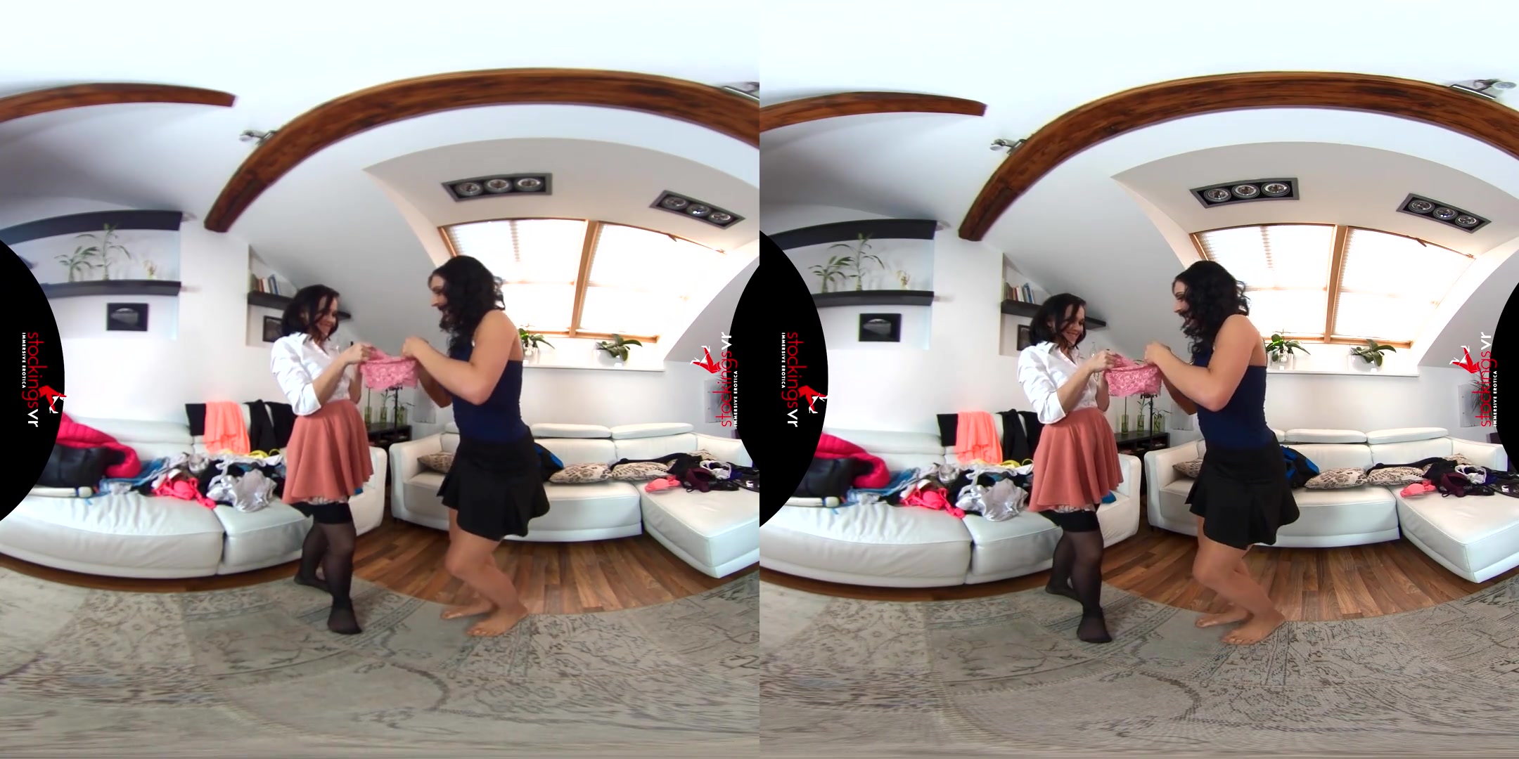 Asdis Loren & Ally Breelsen in Do Not Disturb, Girls at Play - StockingsVR