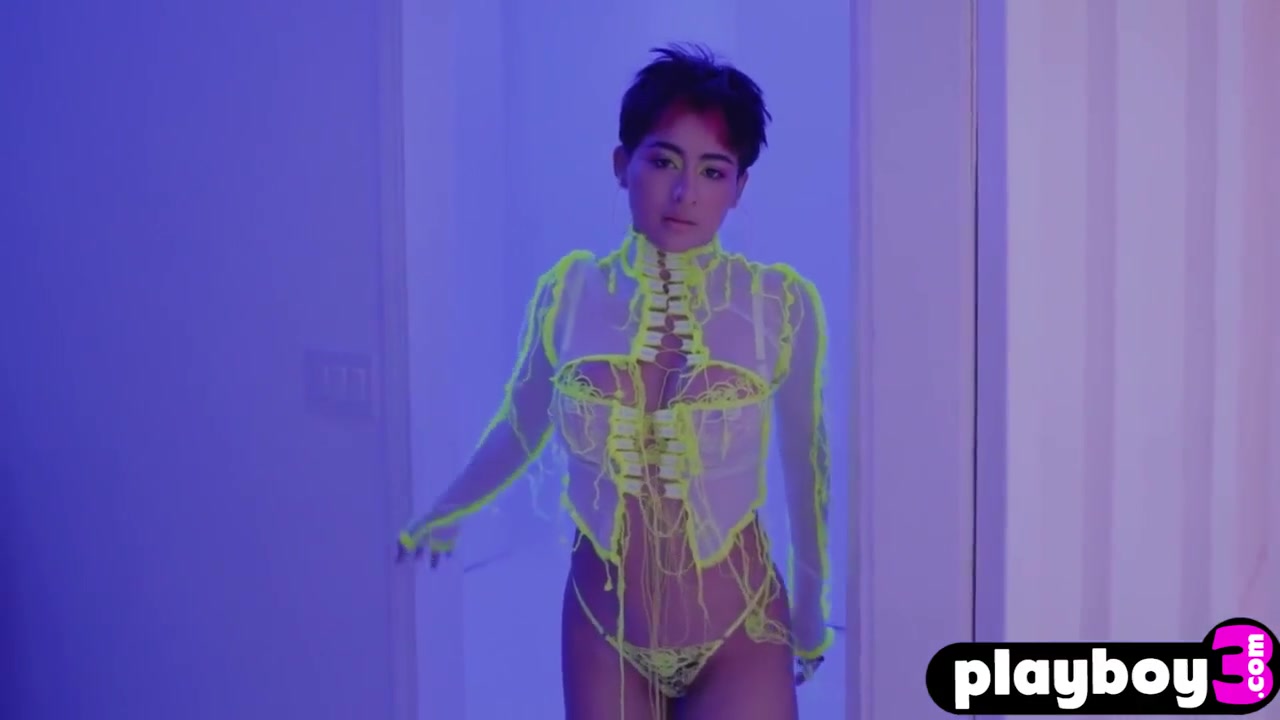 Amazing Latina teen 18+ Shows Hot Big Ass During Posing Action With Mia Valentine