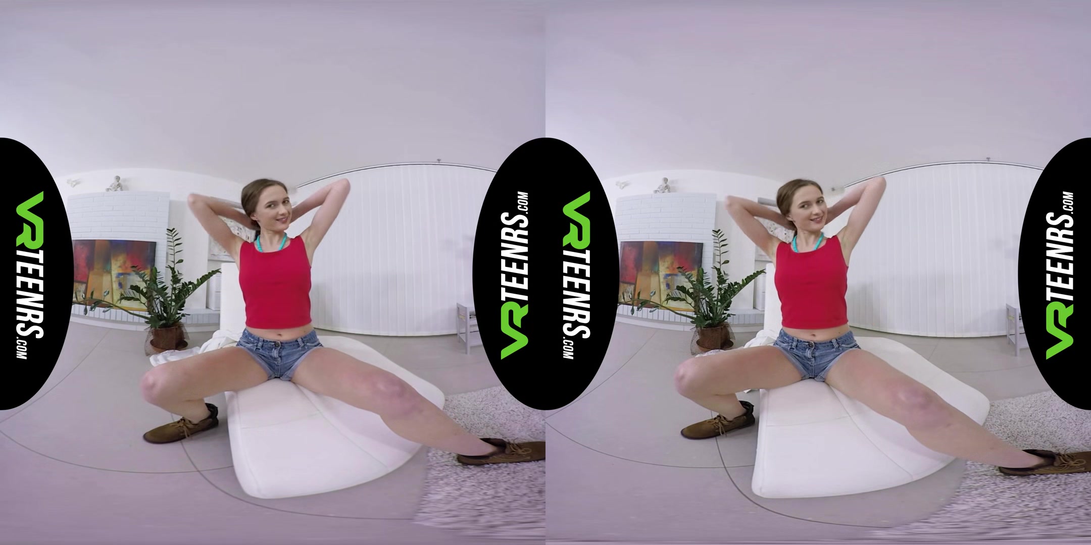 Stacy Cruz Plays With Her Firm Tits Vr - Leggy Teen With Big Tits