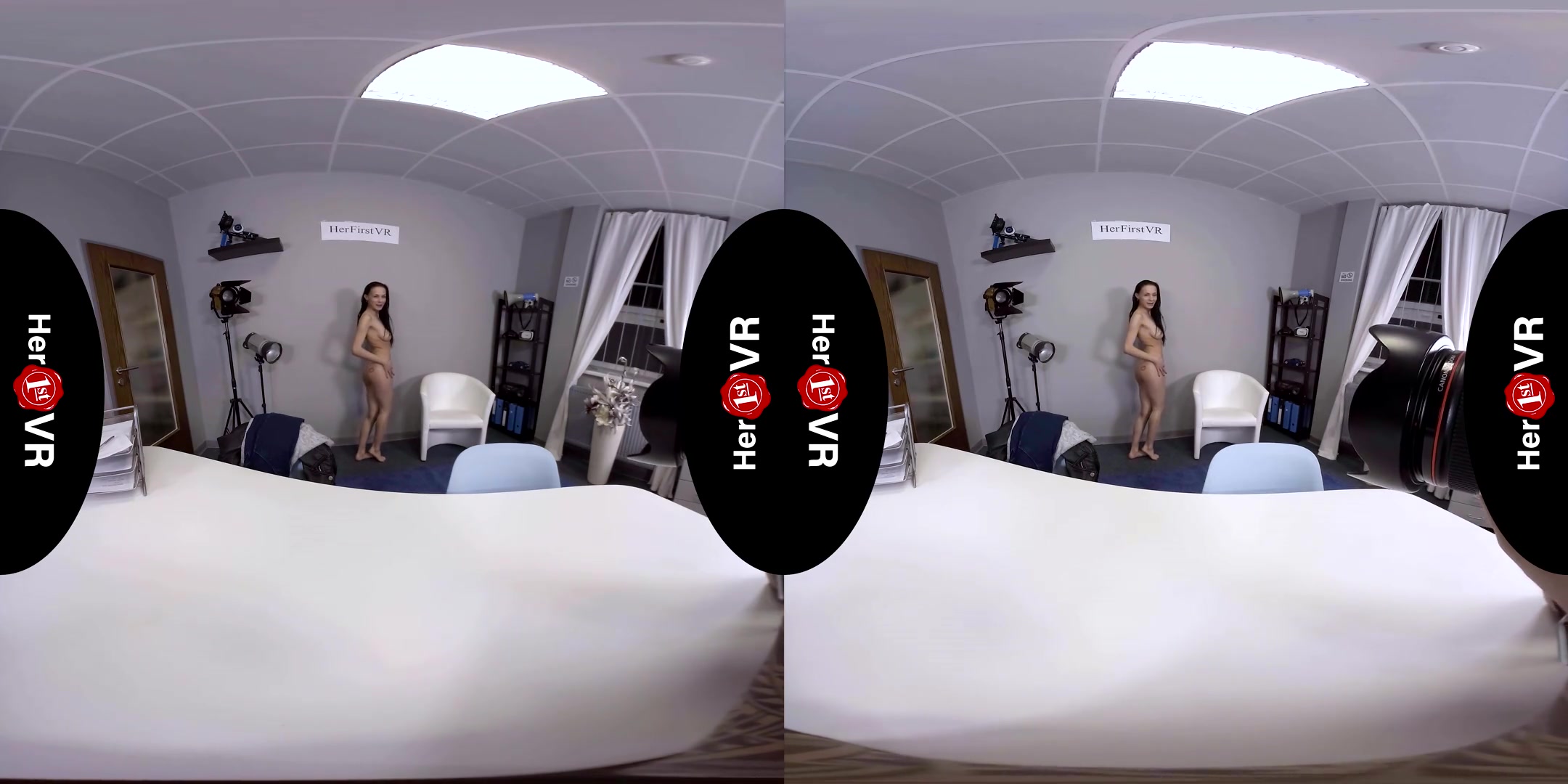 Nicole Love - VR Casting; Amateur Brunette First Timer POV