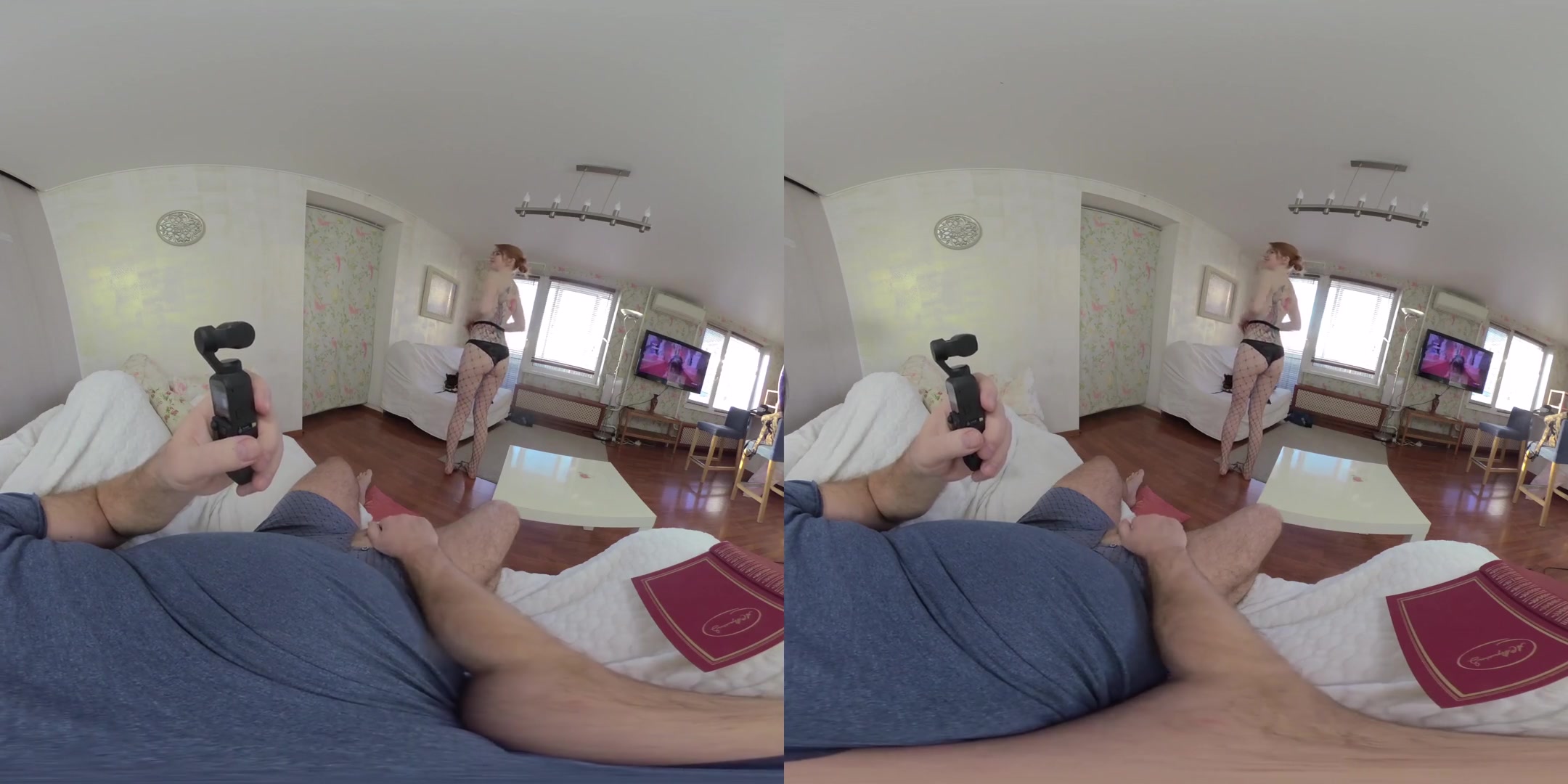 Hot Young Milinda Does Blowjob For Stepfather - Redhead Tattooed teen 18+ Amateur Blowjob