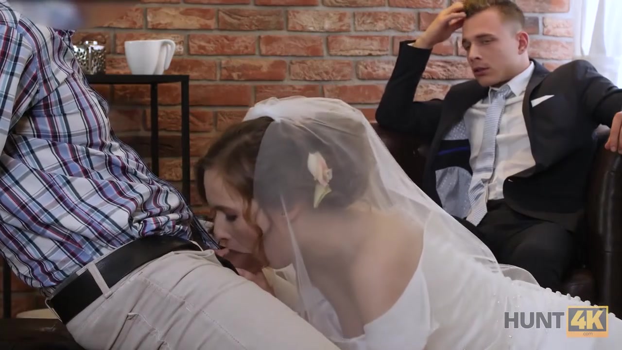 HUNT4K. Cute teen 18+ bride gets fucked for cash in front of her groom