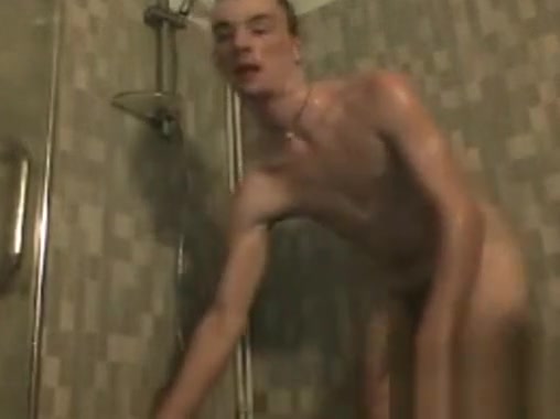 Skinny Guy Showering