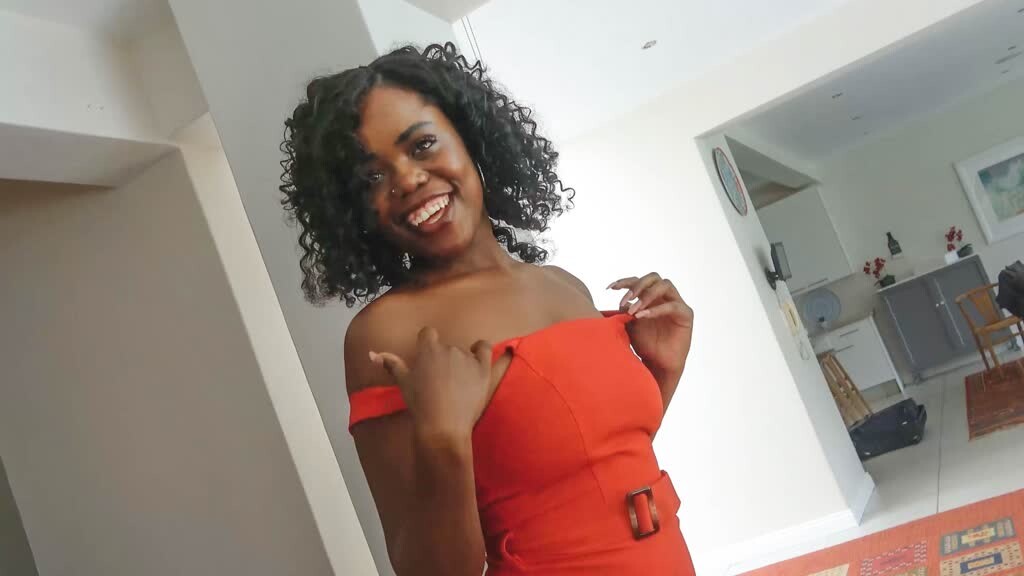 Natural Ebony MILF taking White Cock in Fake Hardcore Job Interview