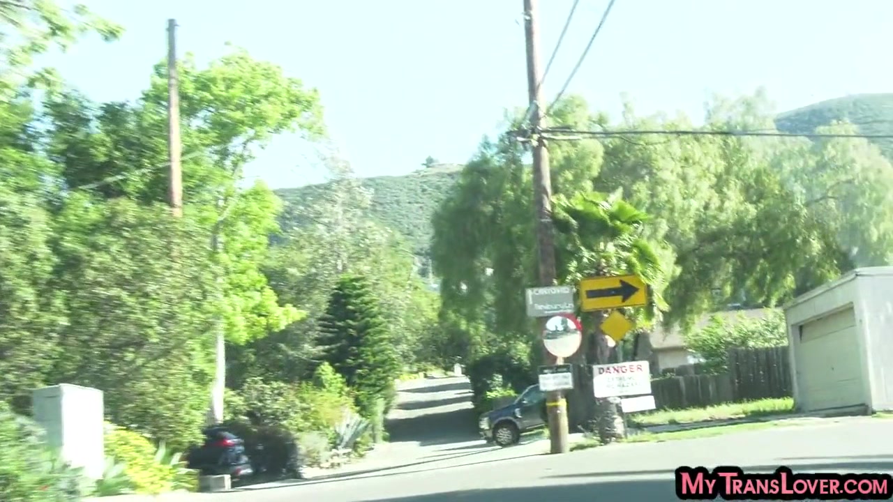 TS cockhungry Darling IR smashed in 3some after car ride