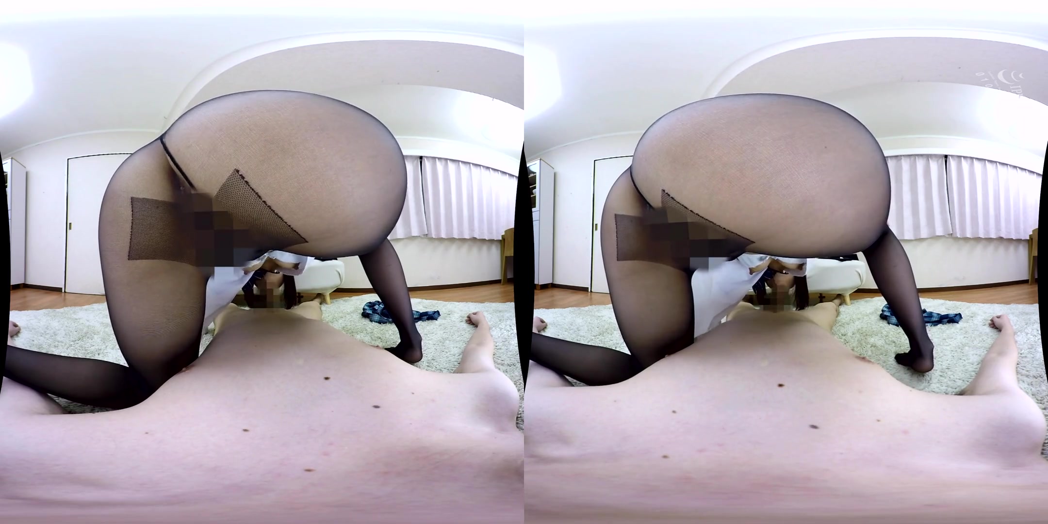 My Stepsister-in-Law in Black Pantyhose Looking Down on Me 2; Hot Babe in a Uniform Dominates You