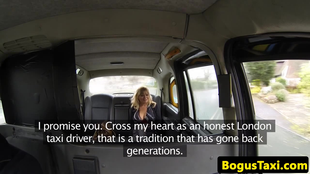 Cocksucking taxi user facialed in back of cab