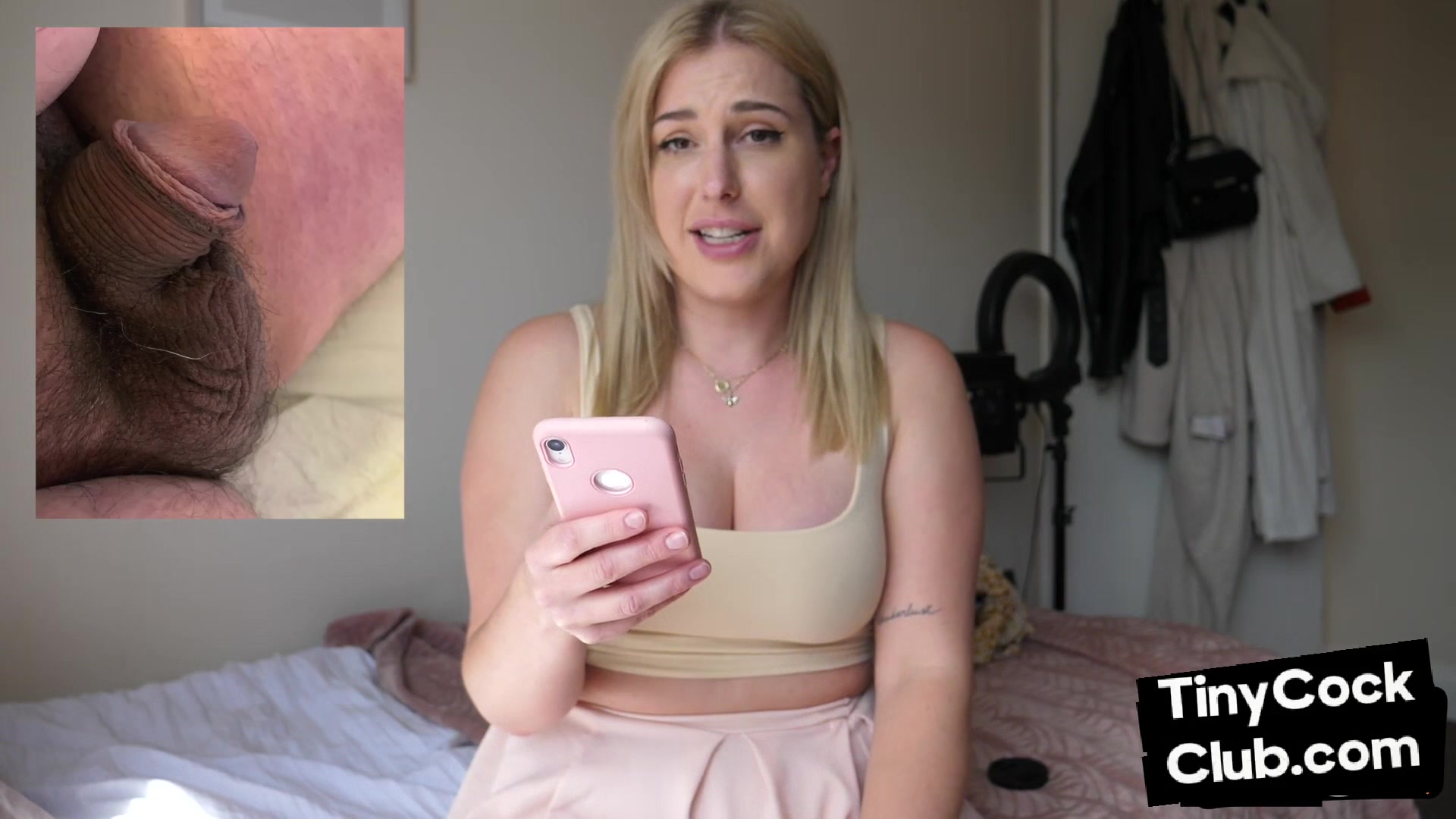 Ruthless SPH domina mocks micro dick