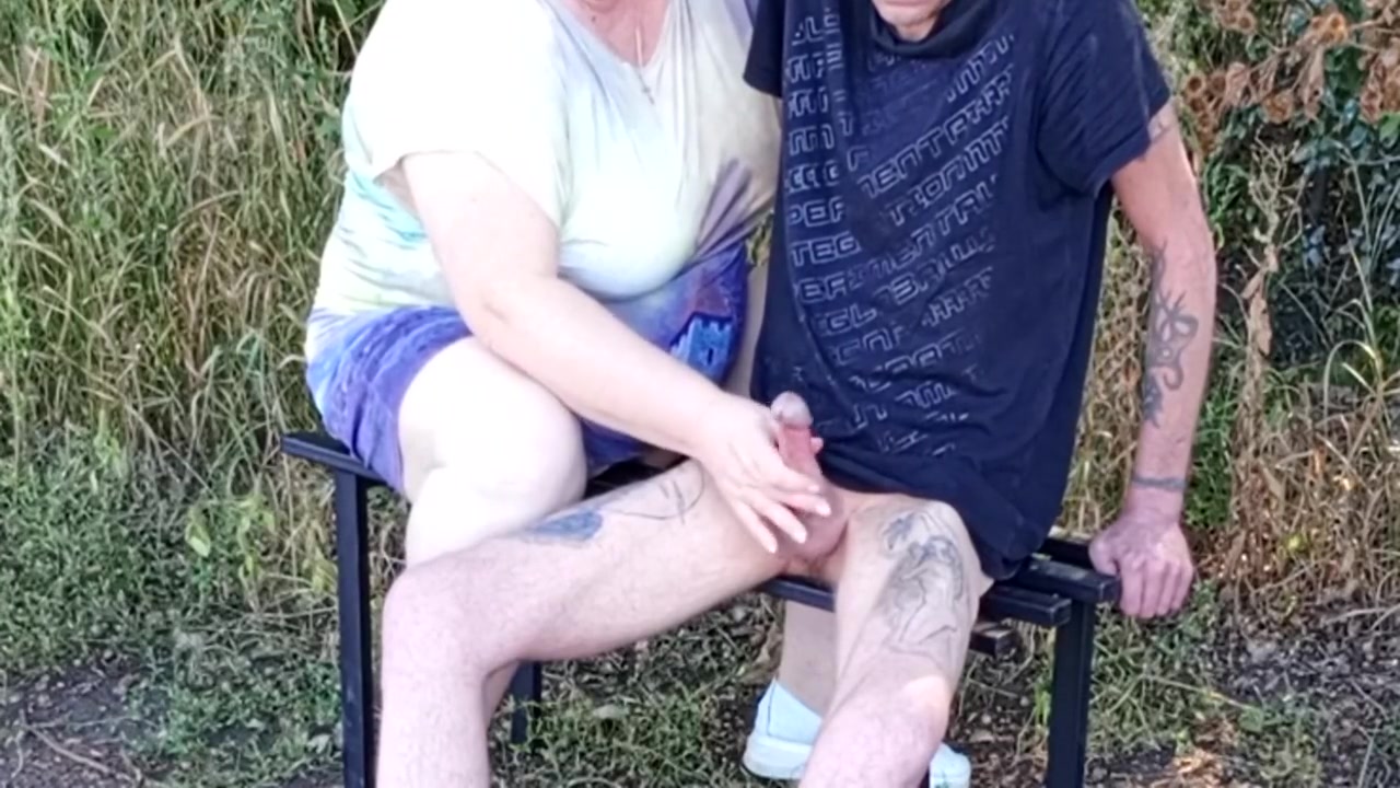 Neighbor Sucks My Dick In The Park On A Bench Until I Cum