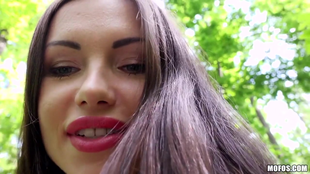 Sasha Rose in Russian Brunette Fucks Outdoors - PublicPickups