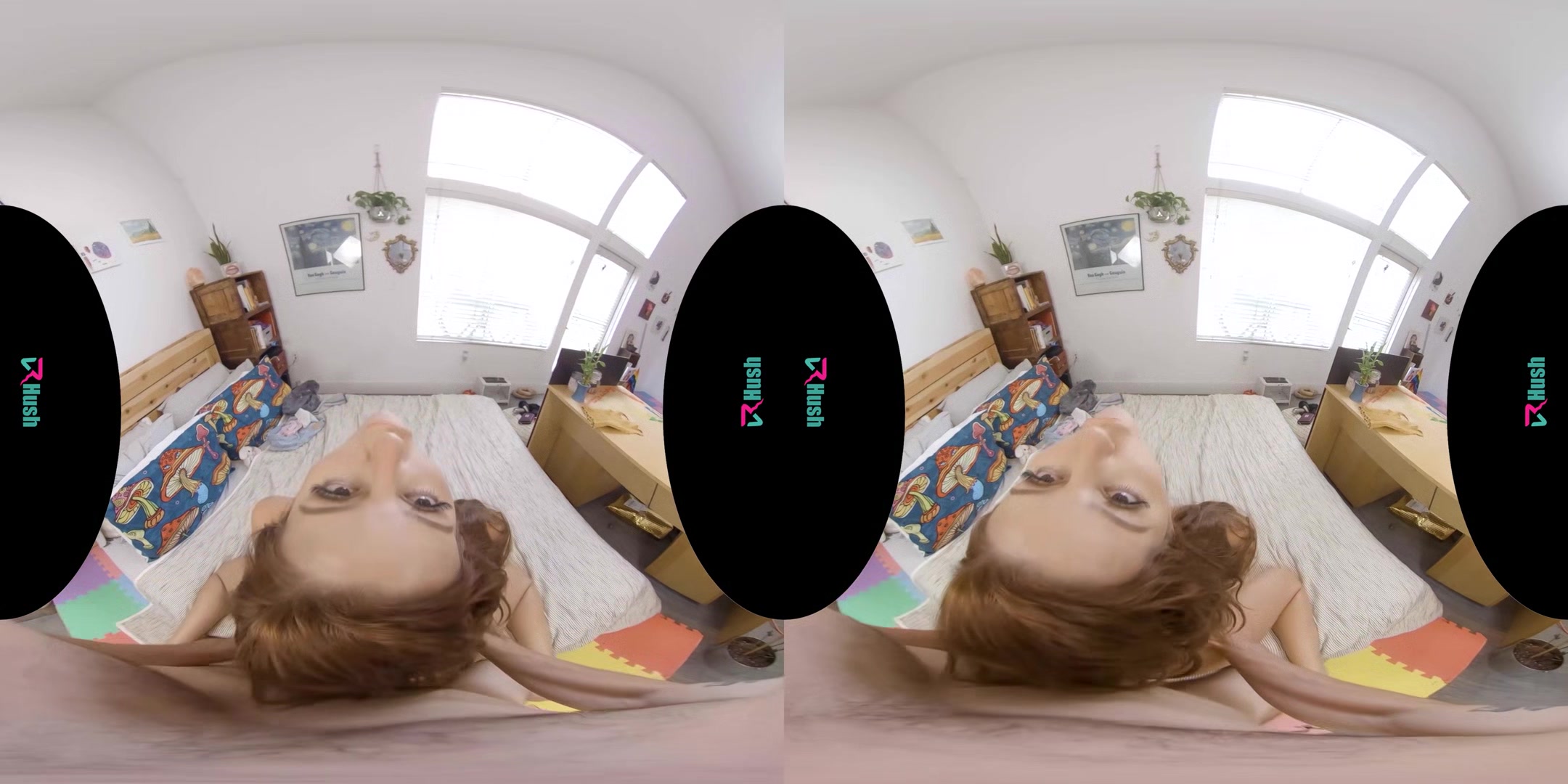 VRHUSH Vanna Bardot rides her landlords cock