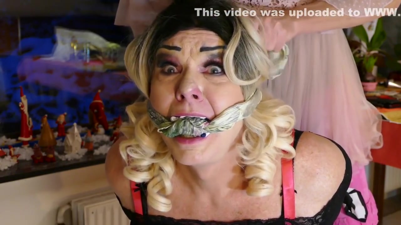 Scarf Gagged Sissy! - Sissy Slave