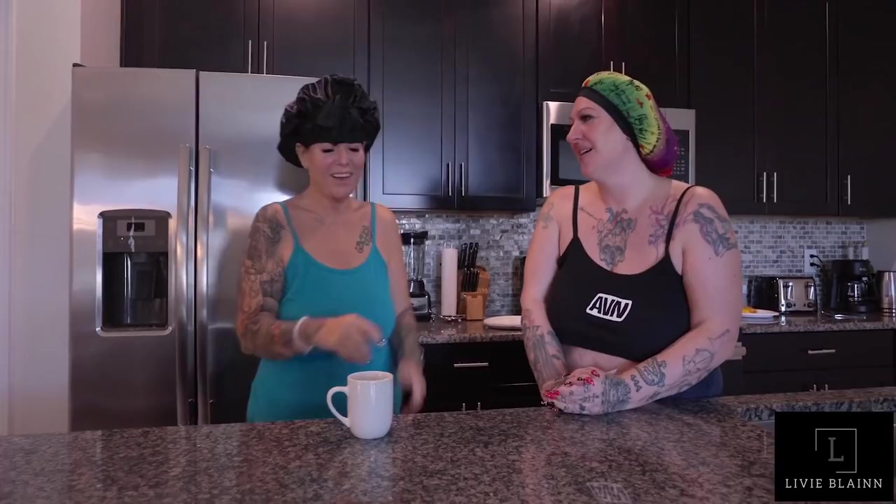 Livie Blainn And Hollee Huntress In Eating Cake Outta Cake With A Special Candle To Blow