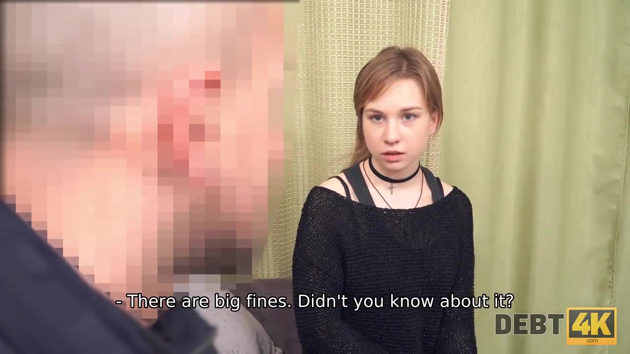 Debt4k. Alice Klay gets fucked by stranger because she took out a loan for iPhone