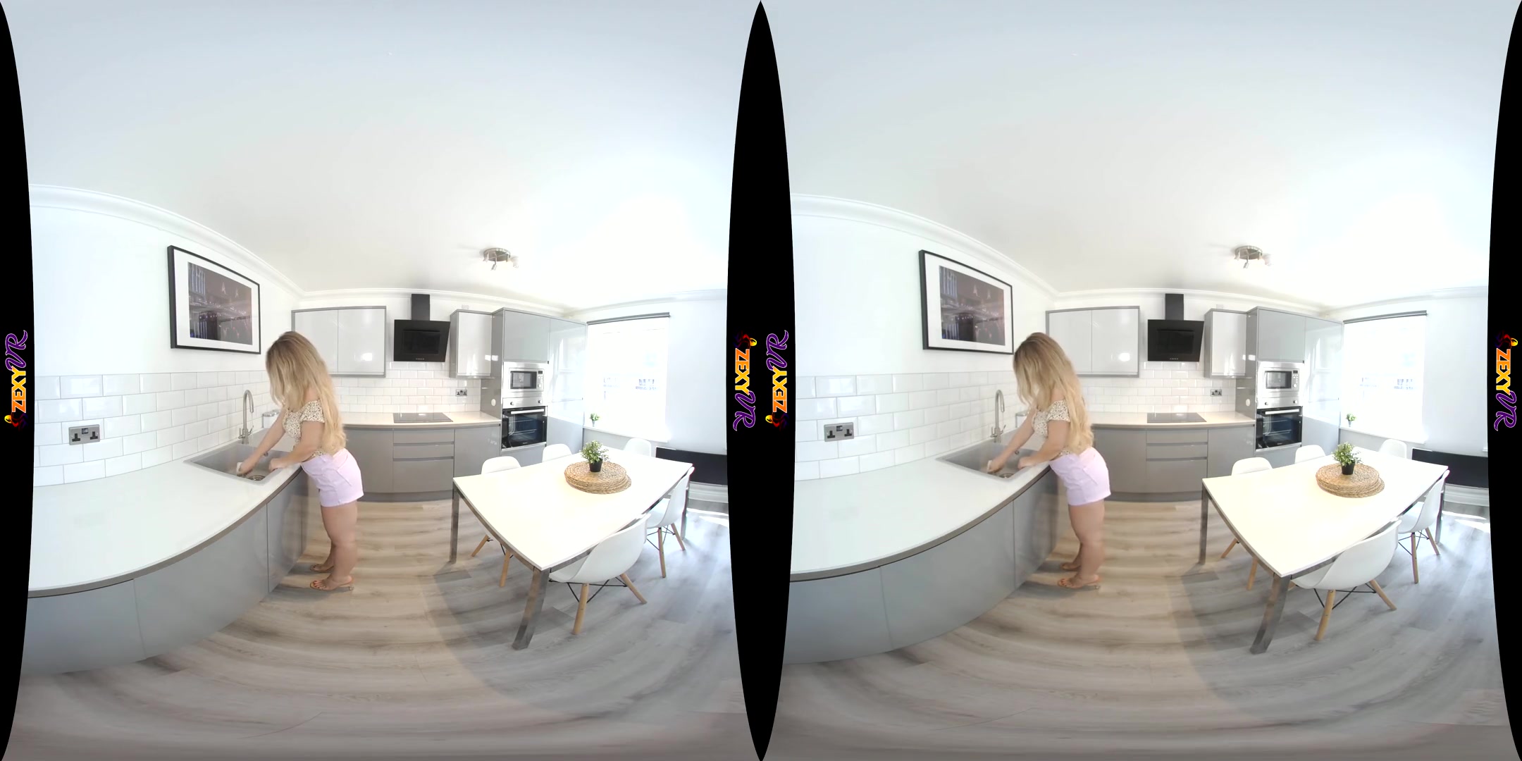 Kitchen Strip - Hot Busty Amateur Striptease VR