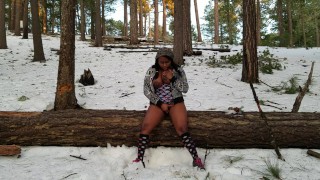 Outdoor. Load Moaning. Anal Beads and Anal Plug Orgasm.