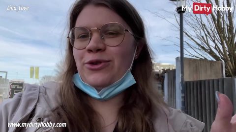 My Dirty Hobby - German amateur gets an orgasm in public