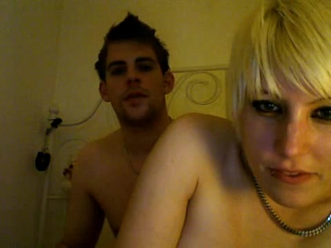 Blonde babe took a smoking break in sex on webcam