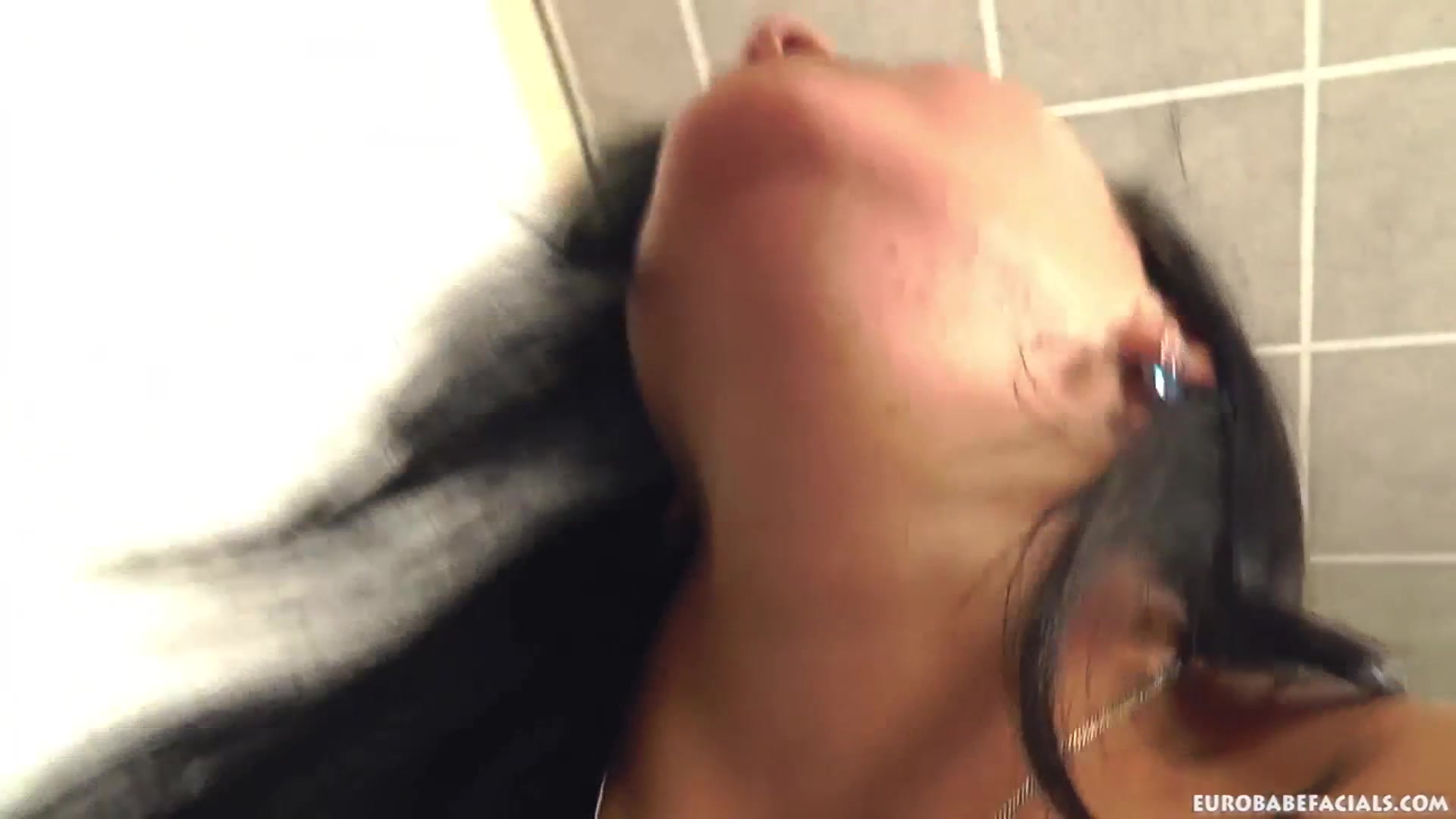 Tattooed Natalie Blue gets a nasty facial