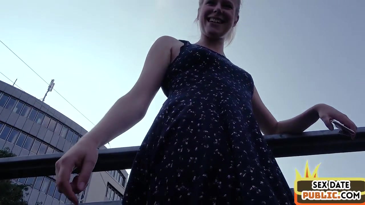Outdoor public German amateur gets fucked by sex date