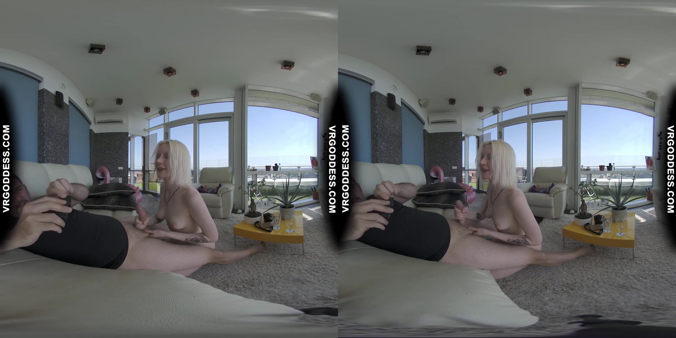 Skinny Pale Ingrida Giving Me Risky Public Rooftop Blowjob Getting Caught Letting Me Cum On Her Tits