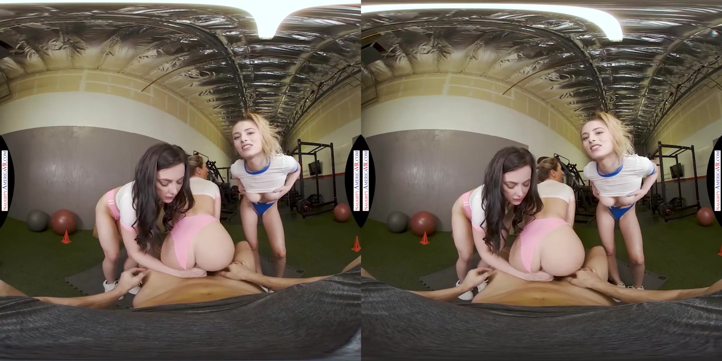 Sexy Babes, Kyler Quinn, Paige Owens, & Whitney Wright, Tag Team A Gym Stud