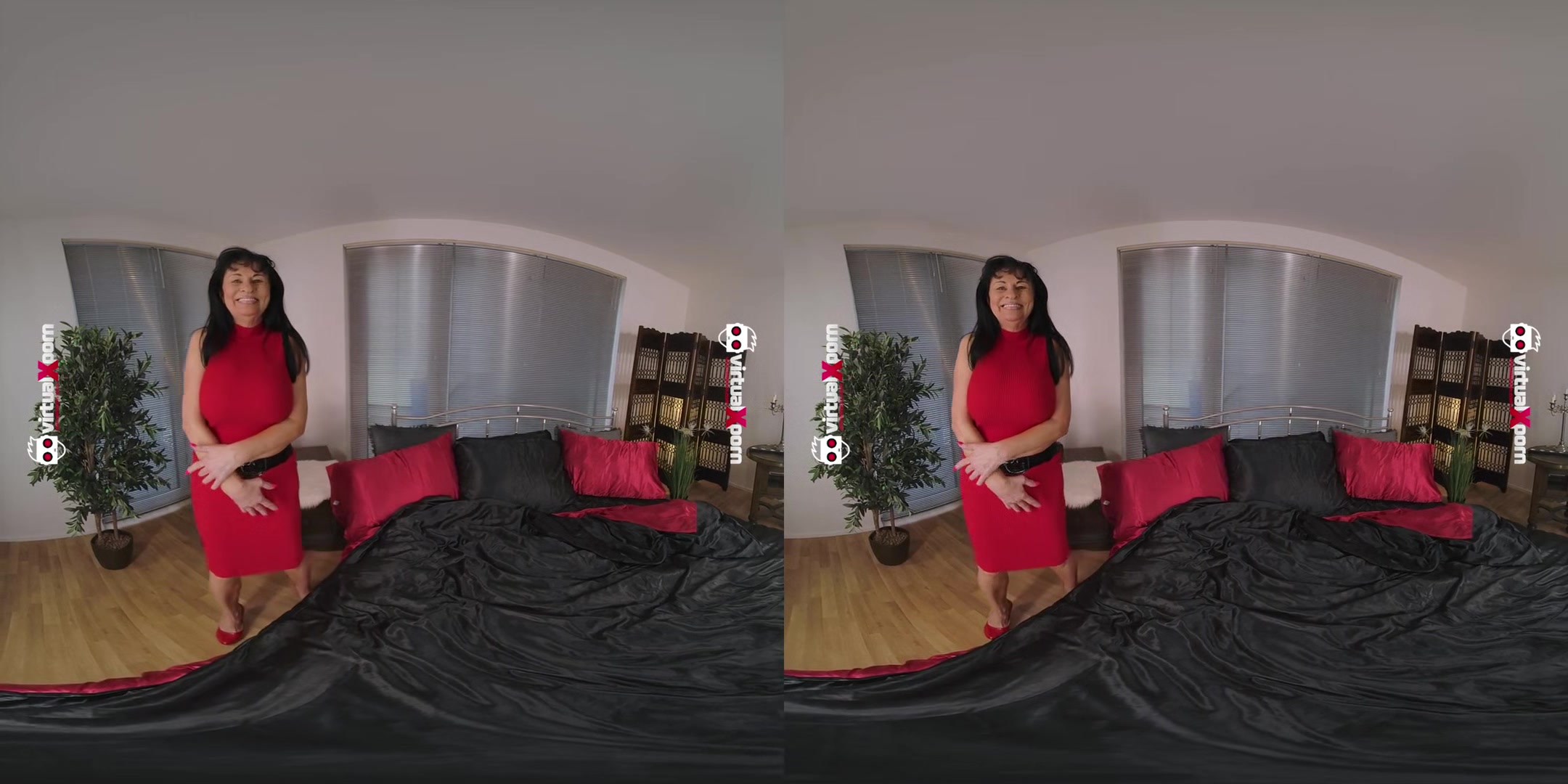 Mature Lilian Black Bouncing Her Massive Tits