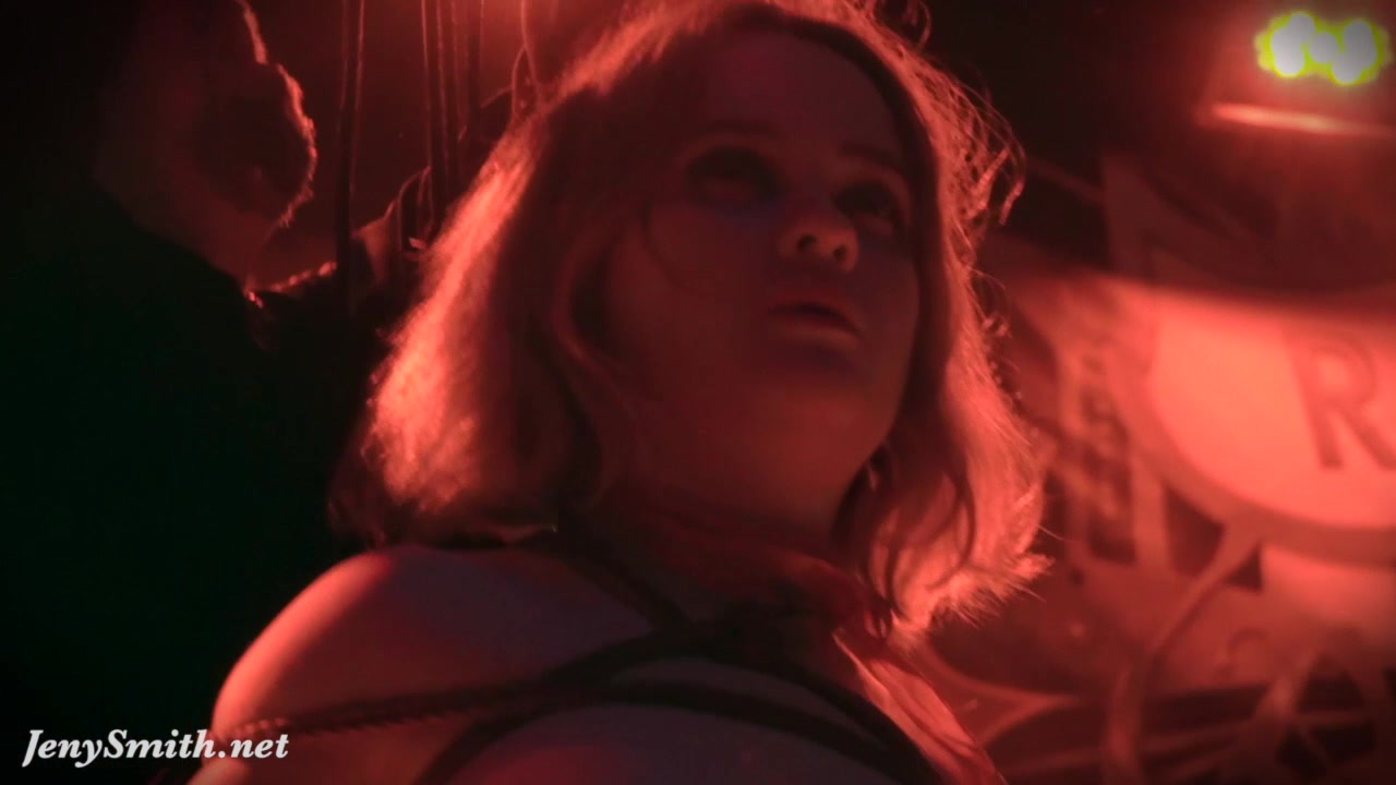Public nudity in a club. Naked DJ