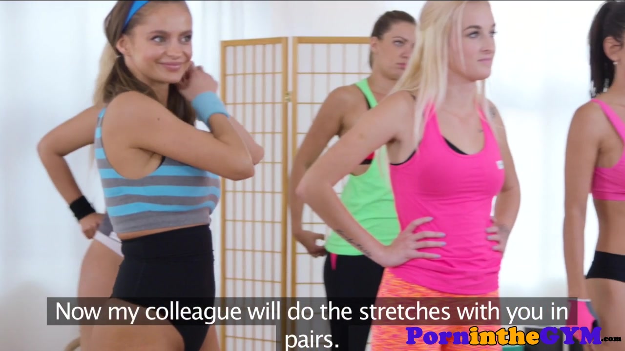 Pussyloving fitness hotties riding penis in trio