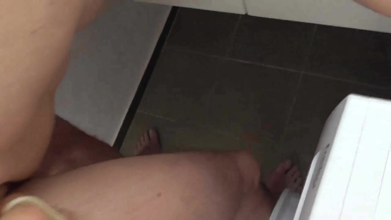 Mistress Amrita fucks her pegging bitch on a common bathroom by Femdom Austria