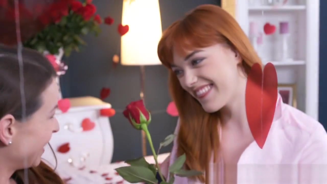 Lesbea German teen 18+ Redhead Valentine 69