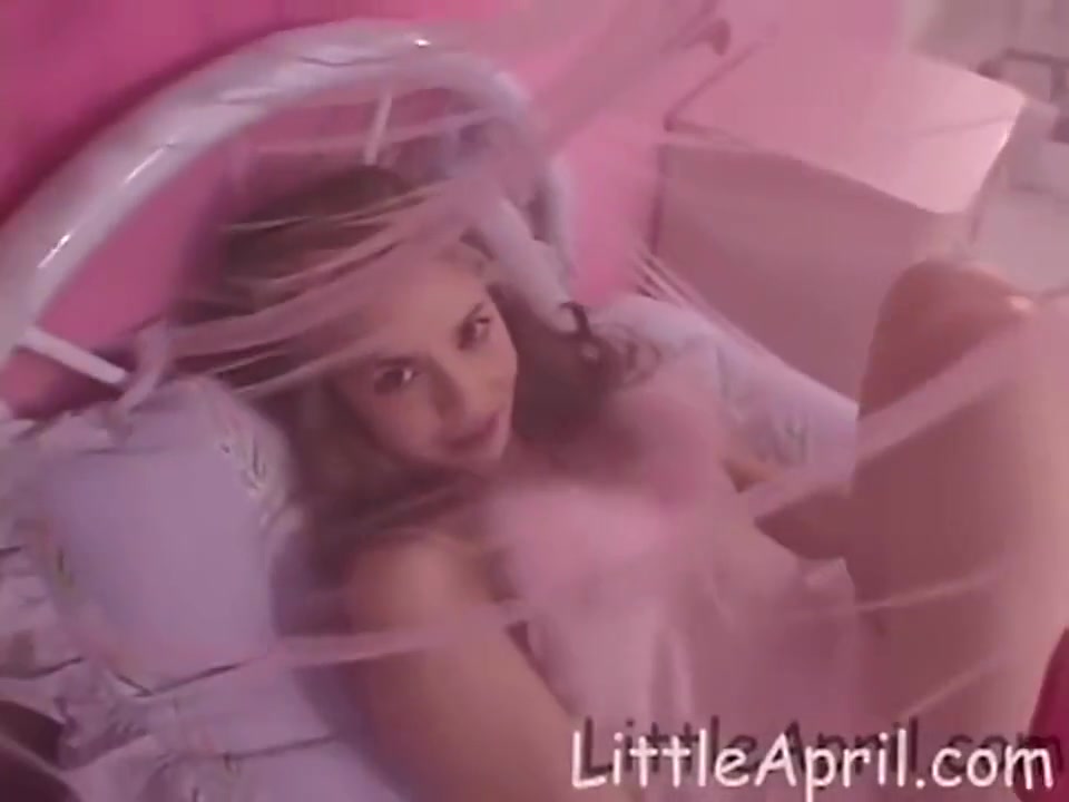 Little April In Masturbates In Lingerie