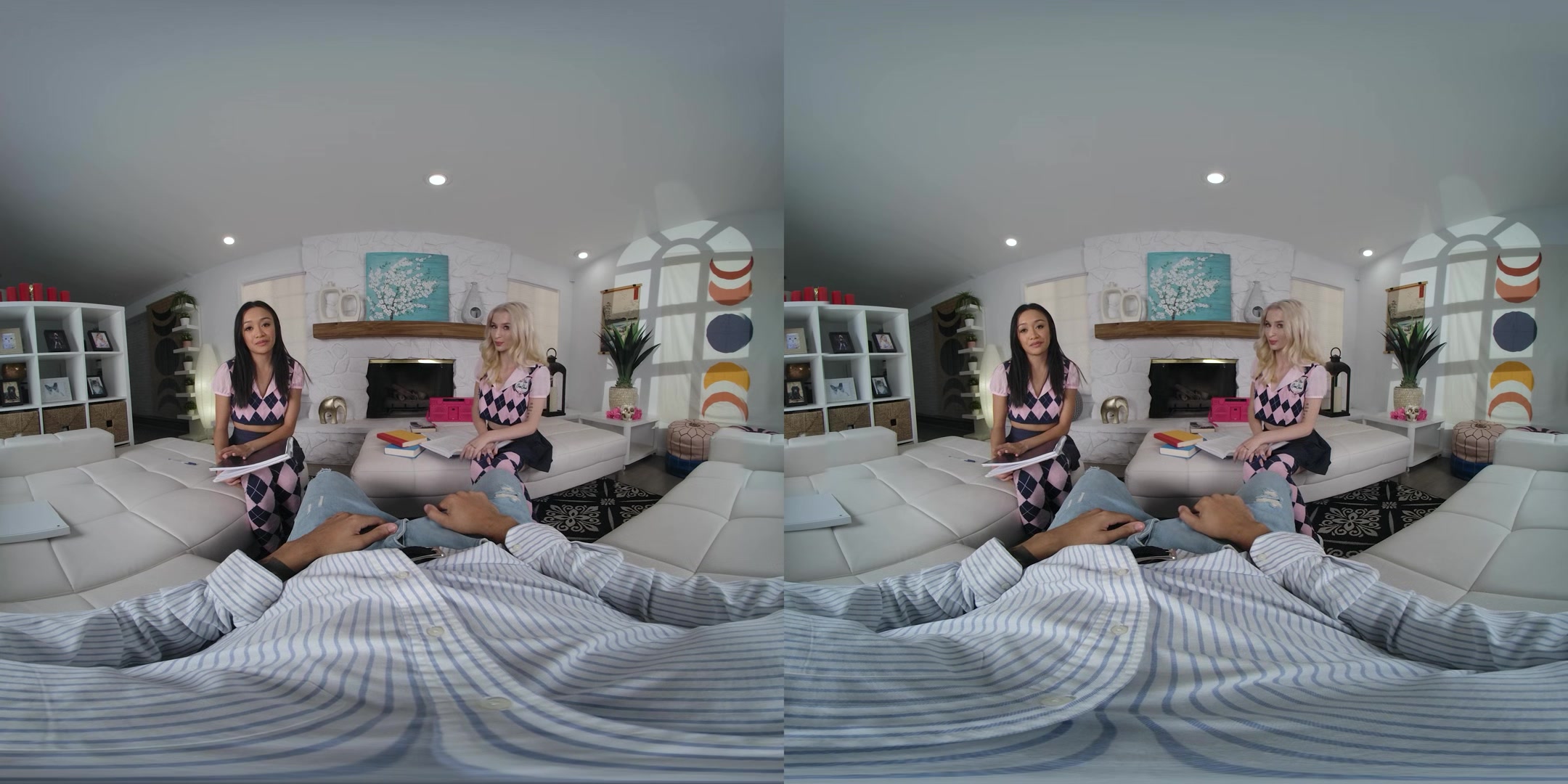Naughty Stepdaughters: Schoolgirls Jade Kimiko and Emma Rosie