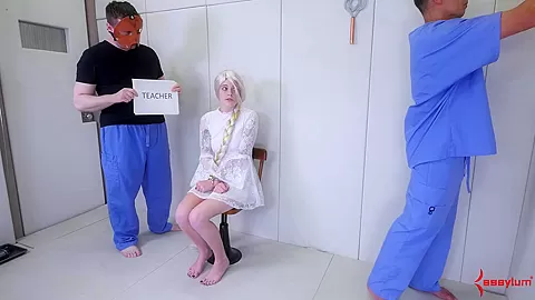 Foot licking petite submissive