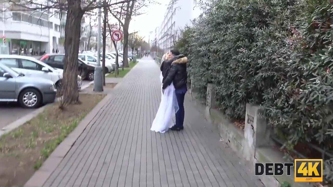 Pretty Blonde Enjoys Sex With Loan In Front Of Her Groom