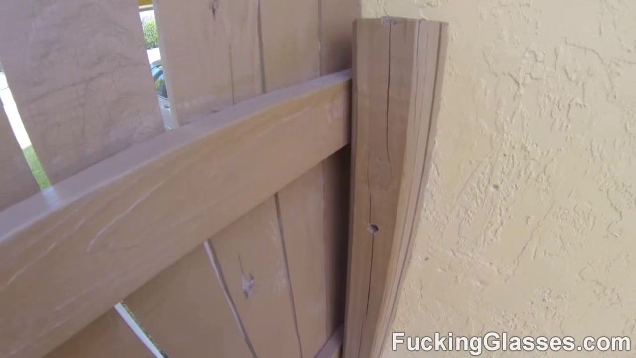Fucking Glasses - Ashley Stone - BJ on a ride and backyard fuck